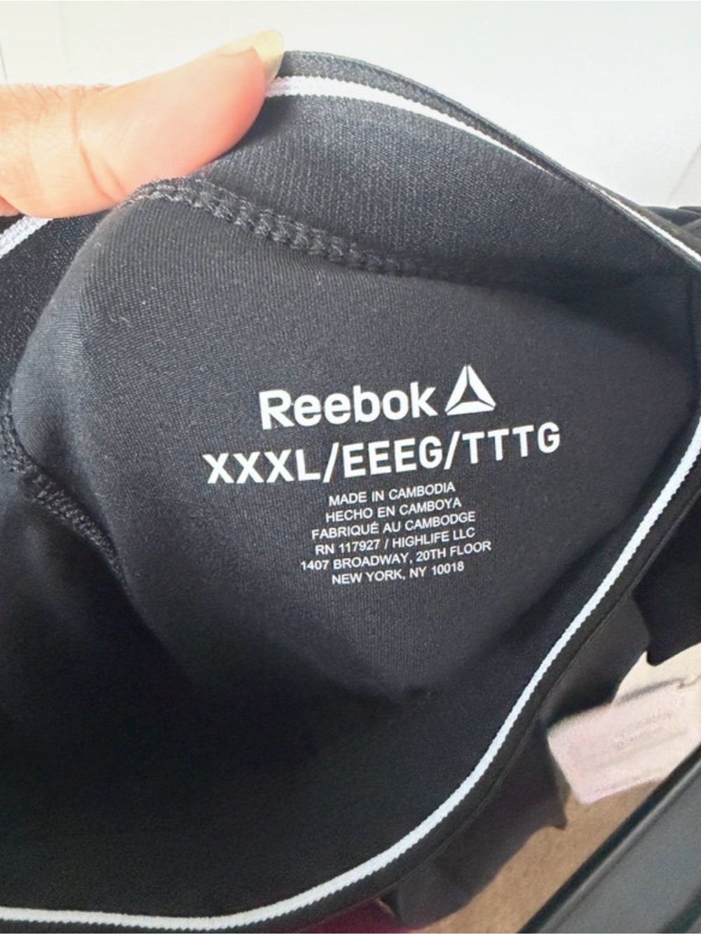 Reebok Black Pleated Skater Tennis Skirt with Elastic Waist - Picture 3 of 3